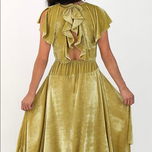 COPY - Vintage Moss Cut-Out Dress - Picture 3 of 3